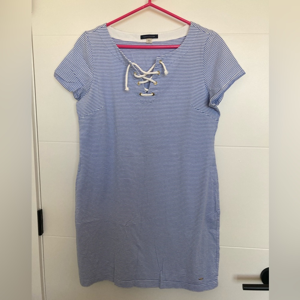 Nautica Women's Blue Striped Dress